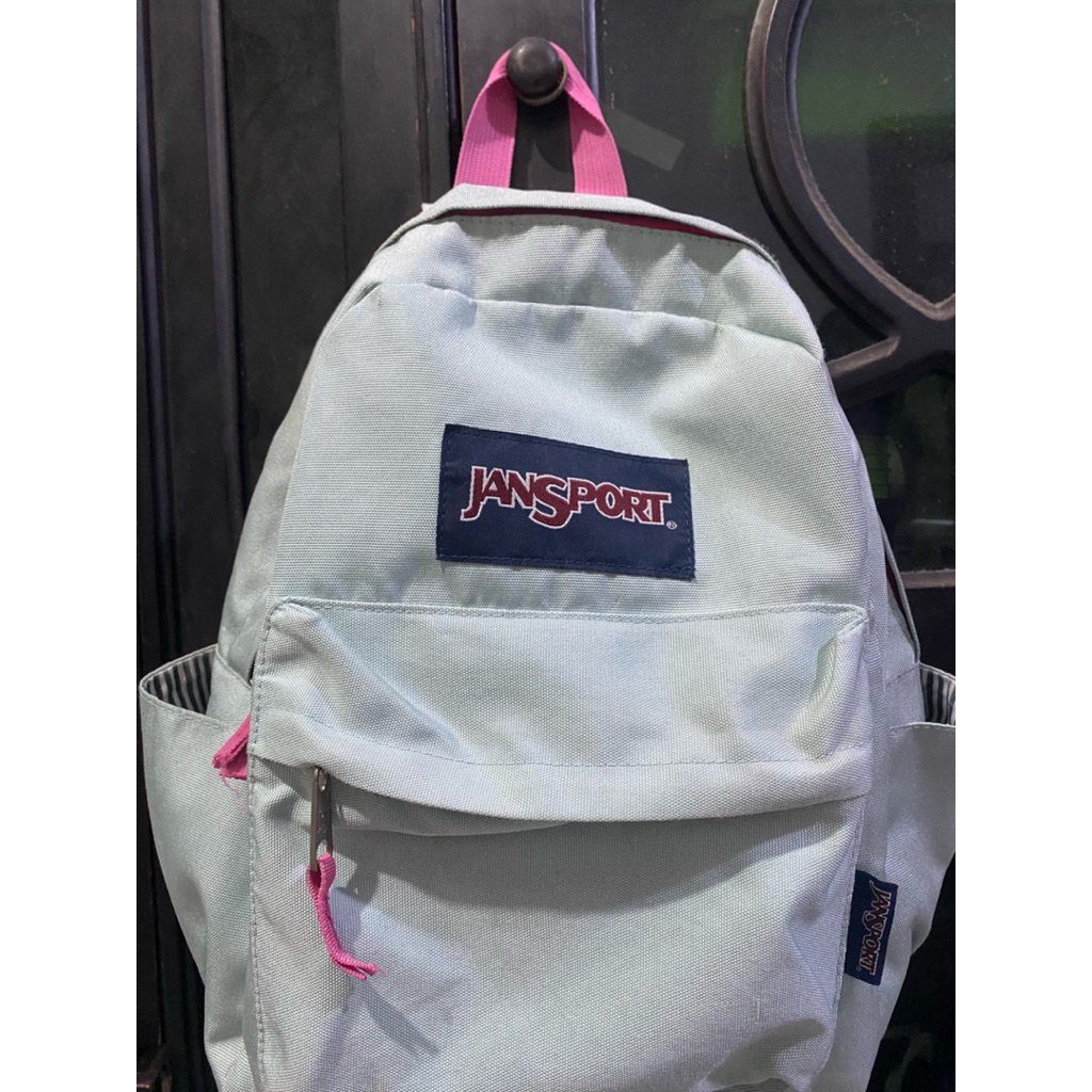 JANSPORT MEDIUM BIRU LANGIT/HIJAU TELOR ASIN