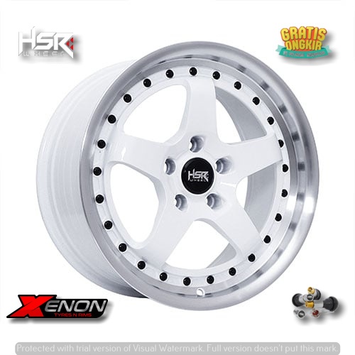 VELG MOBIL HSR BOB RING 17 BAUT 5 UNTUK INNOVA XPANDER ERTIGA ALPHARD MAZDA CX5 CRV HRV