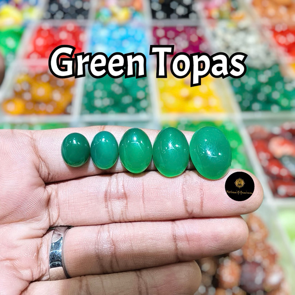 [HANYA BATU] Batu Green Topas