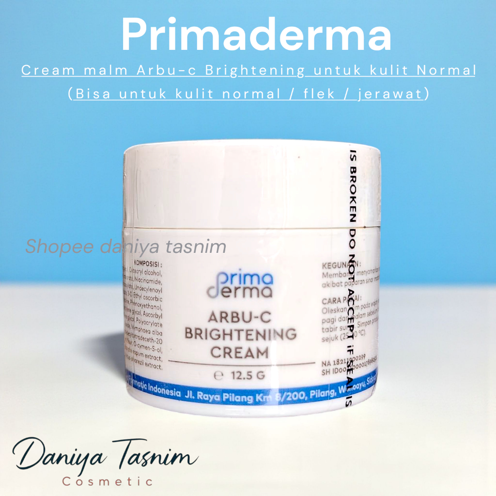 PRIMADERMA ARBU-C Krim Malam Glowing Whitening ORIGINAL