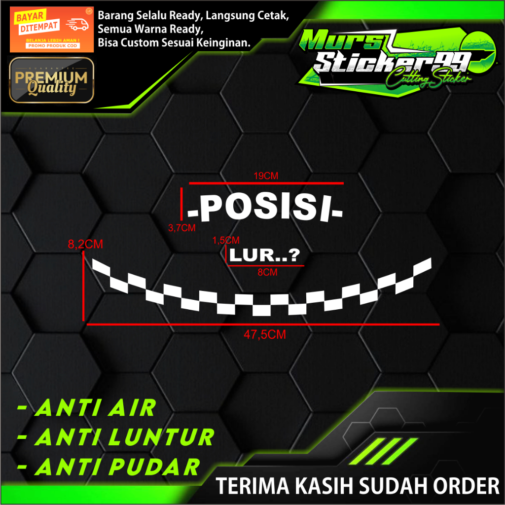 Sticker Cutting POSISI LUR..? Variasi Helm Cocok Untuk Motor Dan Mobil