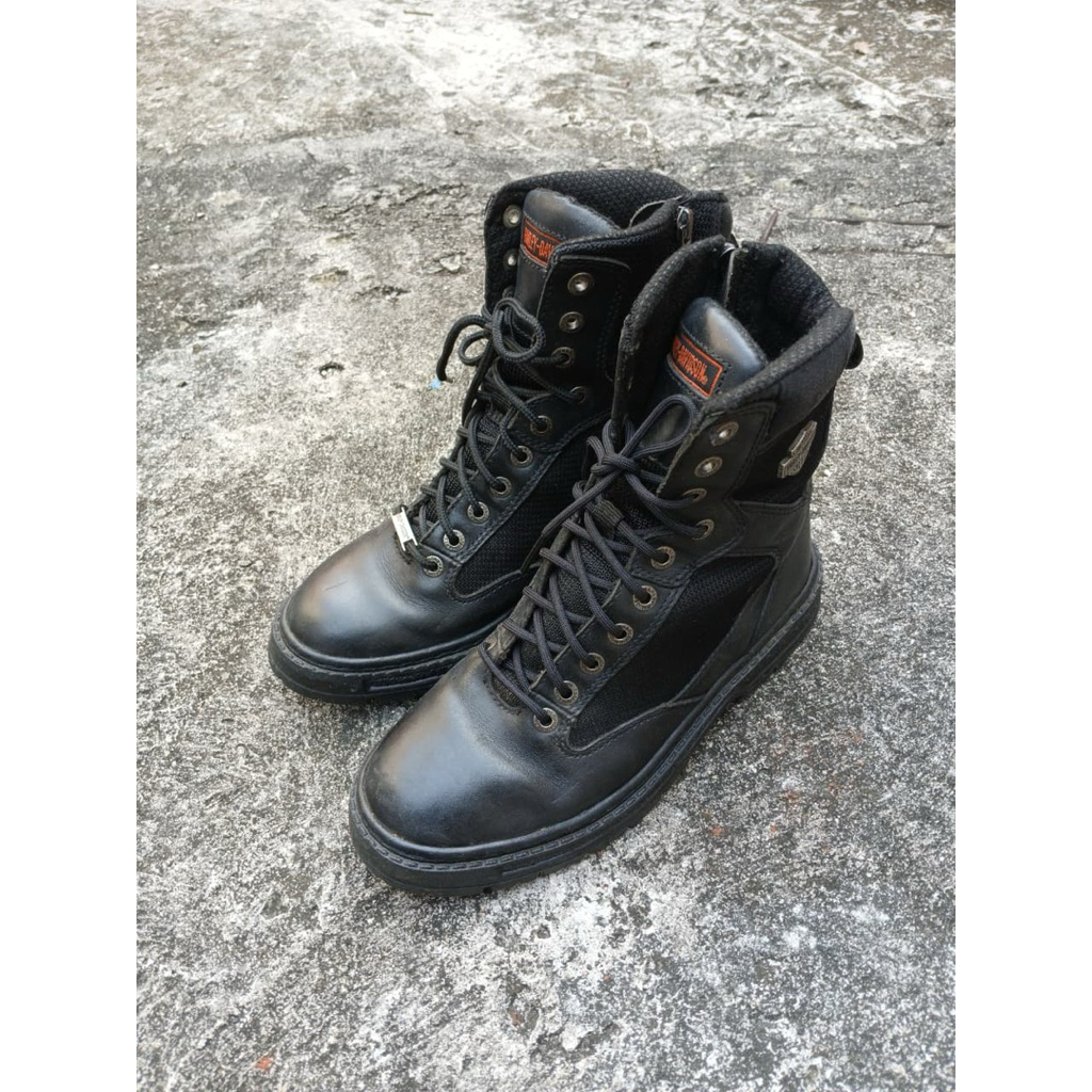 Harley Davidson Mens Leather Boots Black