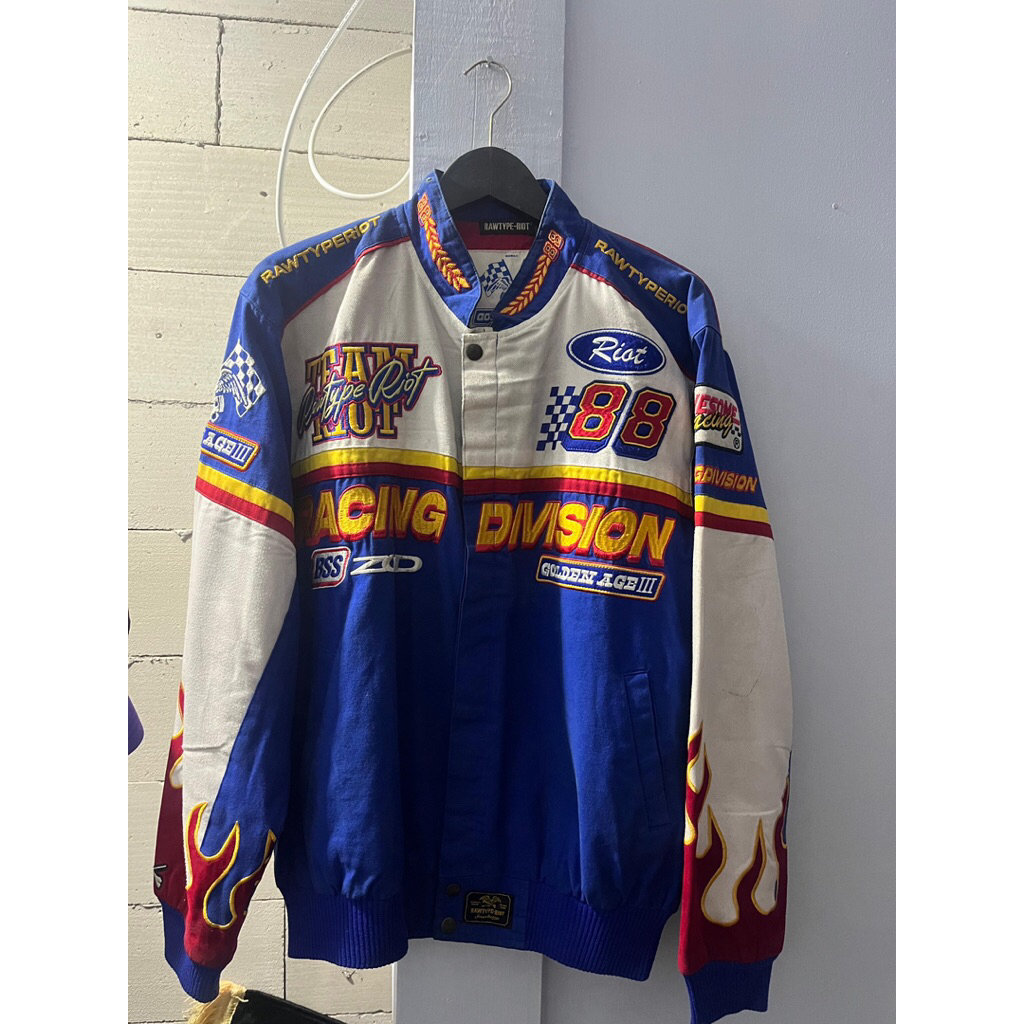 vintage jacket racing rawtype riot golden age 3 limited edition 100% original racing division rtr