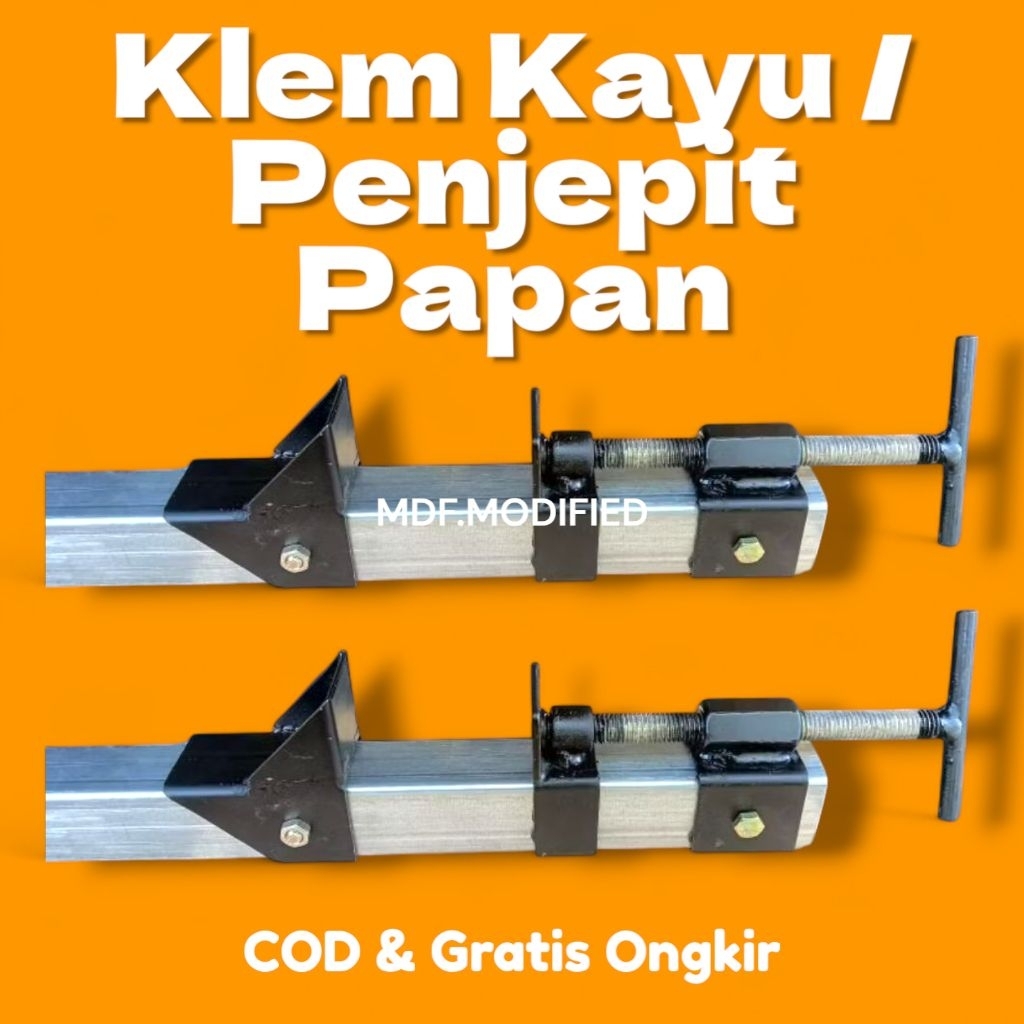 Klem Kayu / Alat Penjepit Kayu / Alat Penjepit Papan / Alat Pres Kayu / Klem Heavy Duty / Klem Poton