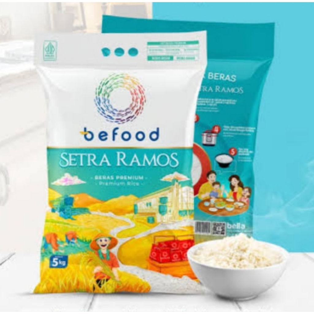 Beras Befood Setra Ramos, Raja Platinum, Punokawan 5Kg Premium