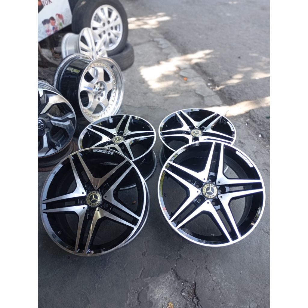 Velg Mercedes Benz Amg By Hsr Wheels Ring 17 pcd 5x112 Lobang 5