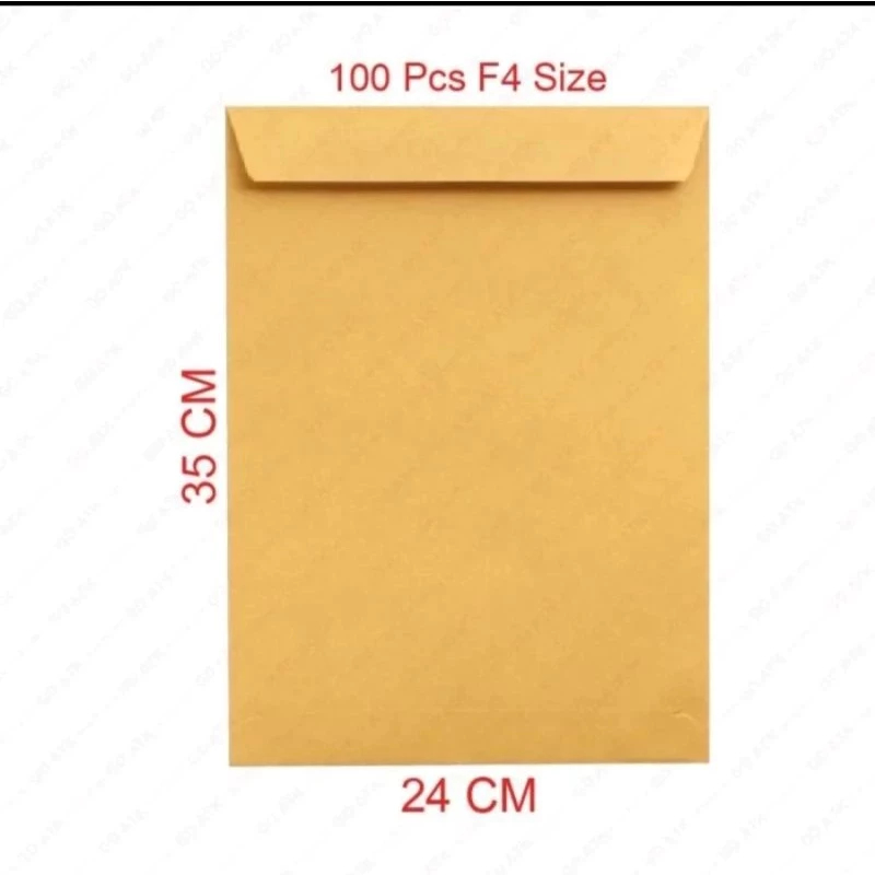 Amplop Coklat Folio SIDU / Amplop Surat Coklat Ukuran Folio – 1 Pak Isi 100 Lembar | Kertas Tebal