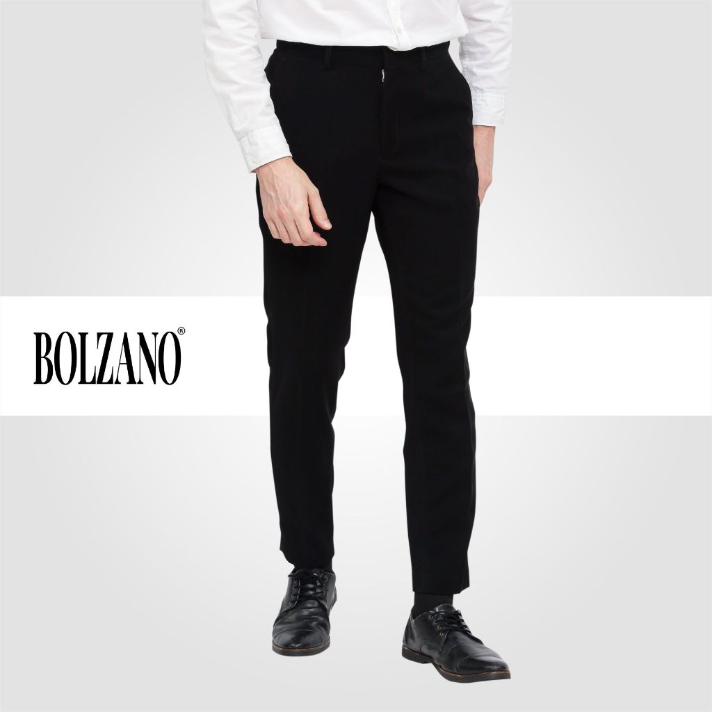 ESBEG - Celana Panjang Formal Pria BOLZANO Slim Fit Warna Hitam - FB M07 SL