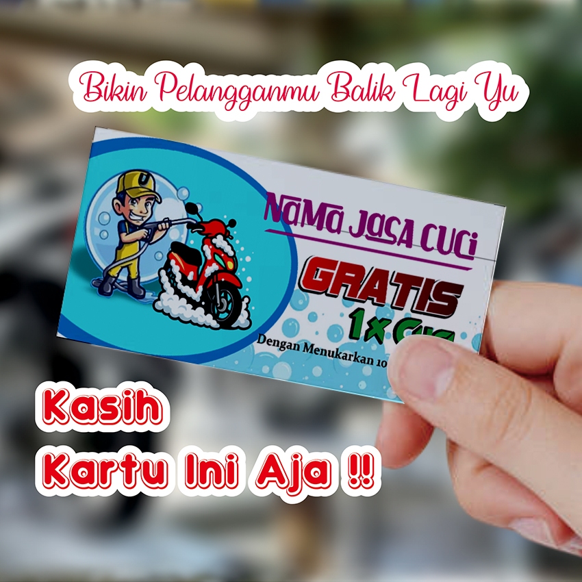 Kupon Jualan/ Kupon Dagang/ Voucher Cuci Motor CM002