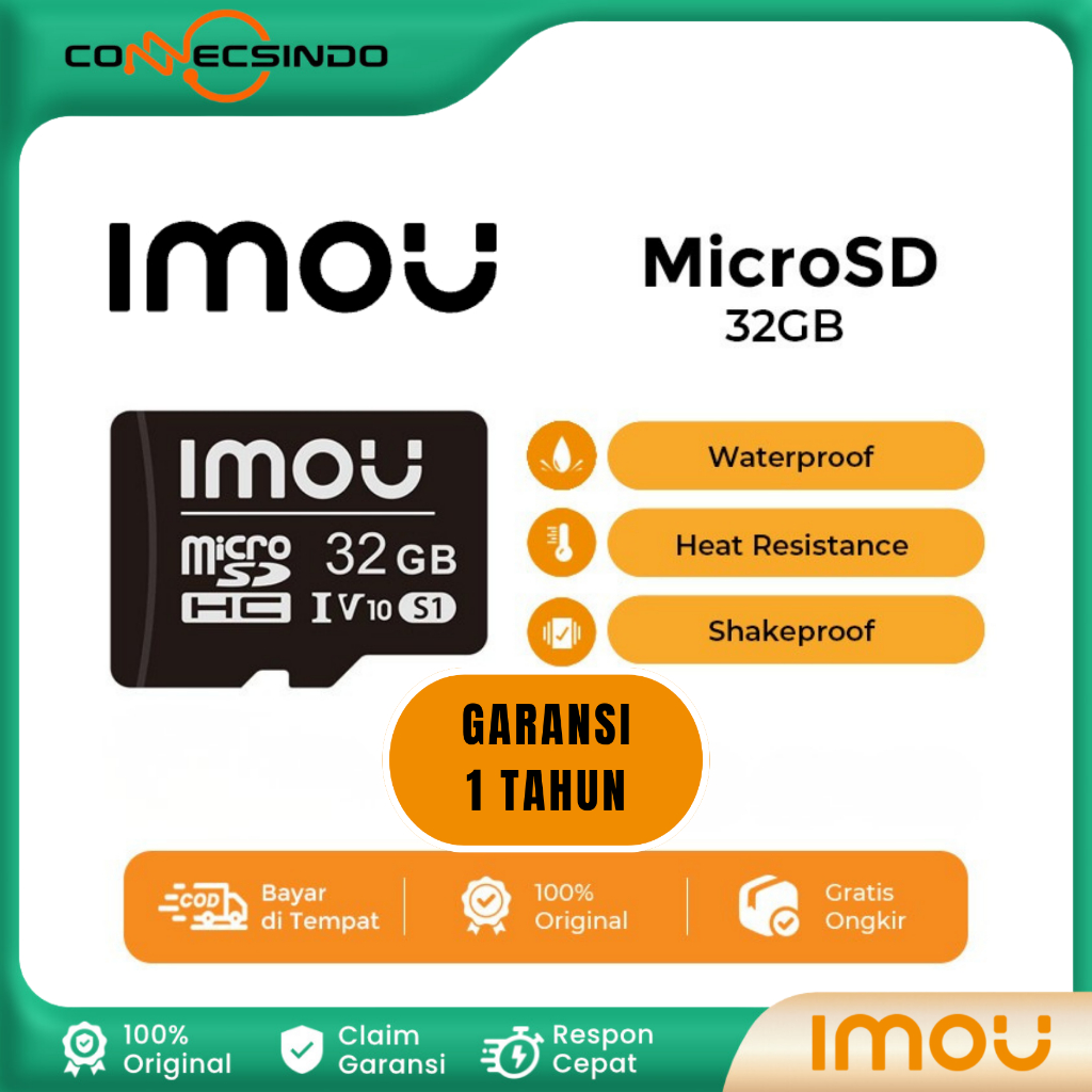 Imou MicroSD 32GB 64GB Kartu Memori HP CCTV Memory Card Class 10