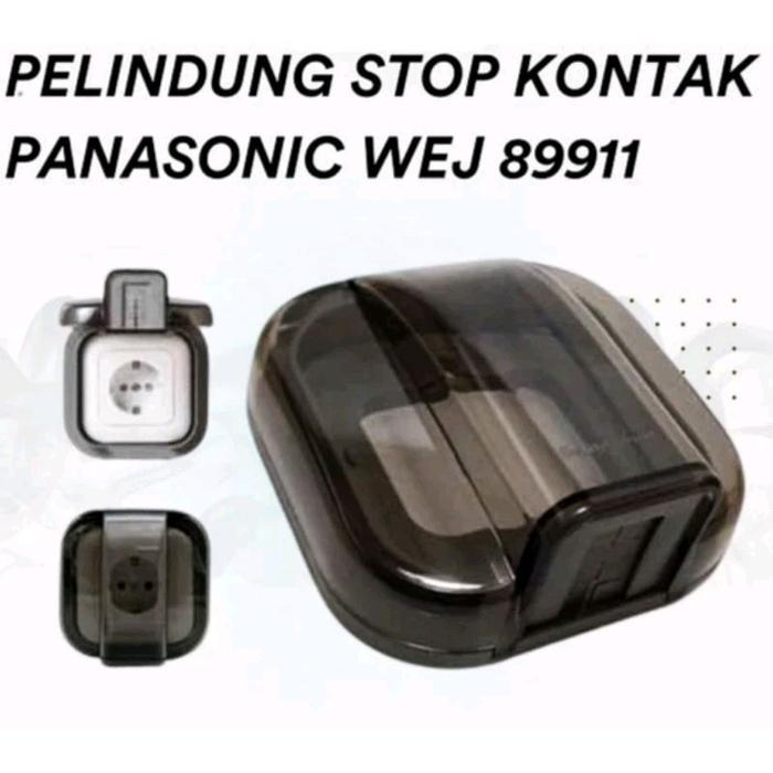 Cover Tutup Stop Kontak Outdoor Panasonic Wej89911 Cover Plate Waterproof ib Pelindung Stop Kontak