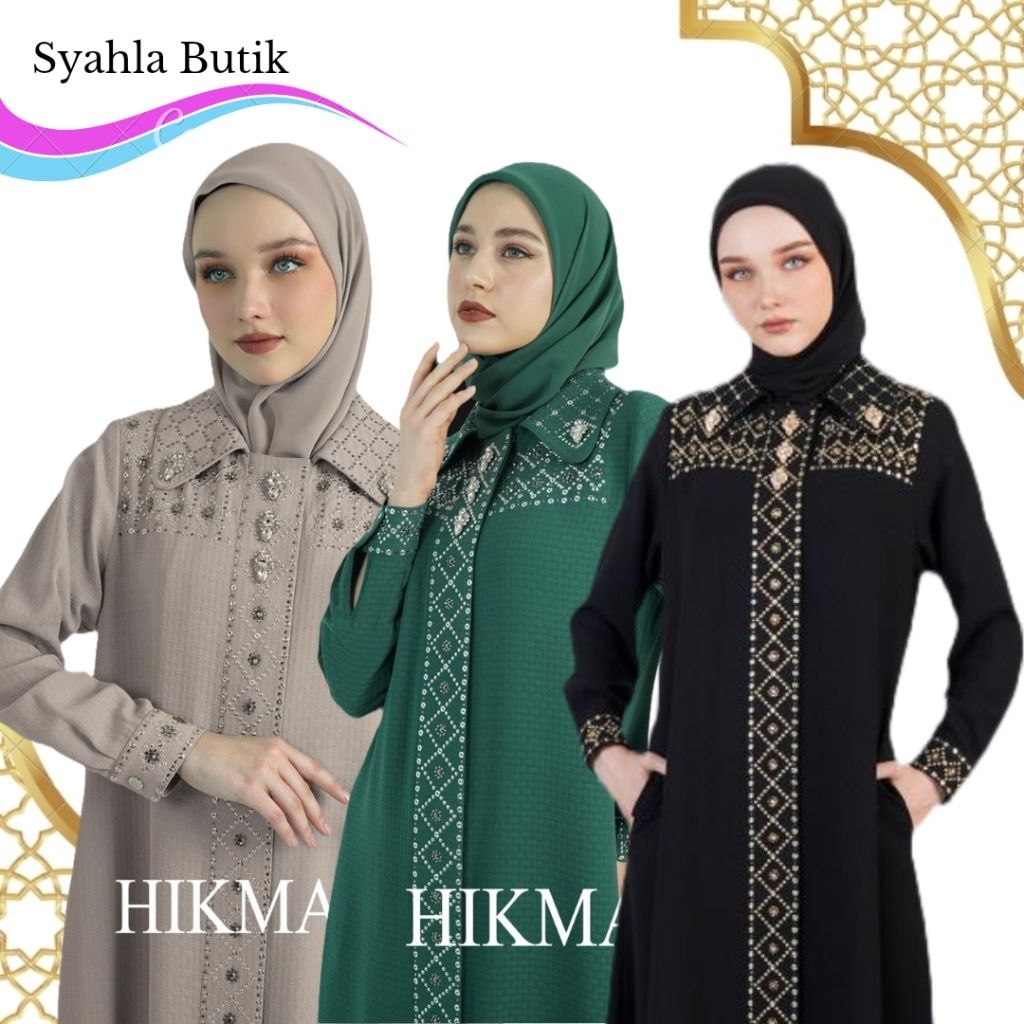 HIKMAT ABAYA A7566 HIKMAT ABAYA NEW ARRIVAL TERBARU SYAHLA BUTIK