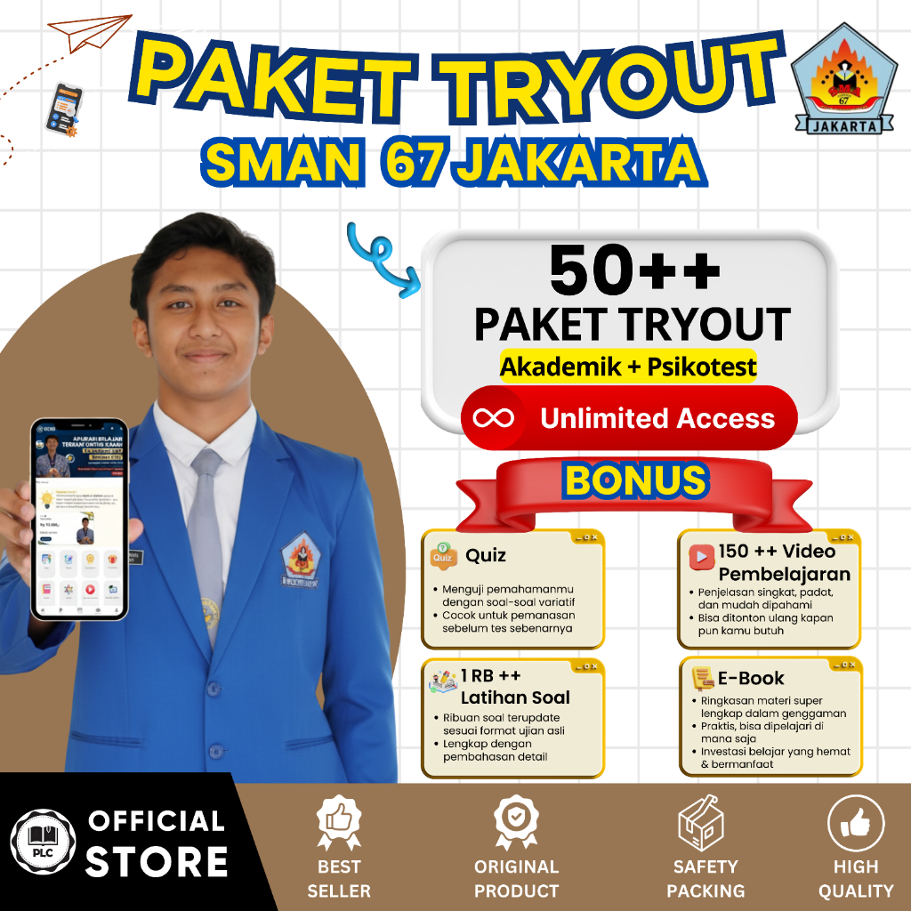 Tryout Online SMAN 67 JAKARTA 2026 Aplikasi CAT CBT Online SMAN 67 JAKARTA 2026 + Pembahasan