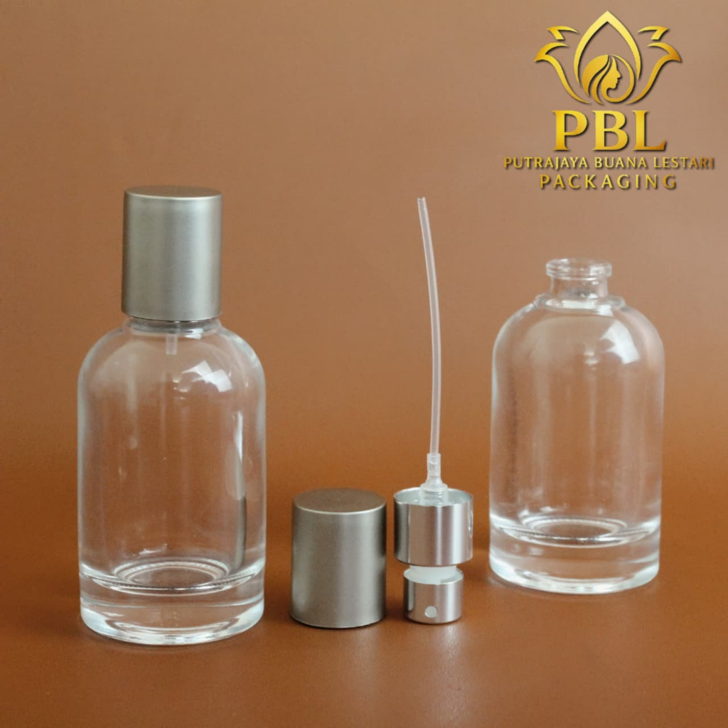 Botol Parfum Le Labo 30ml Tutup Silver Doff Press / Botol Kaca Parfum 30ml / Botol Kaca Tebal / Boto