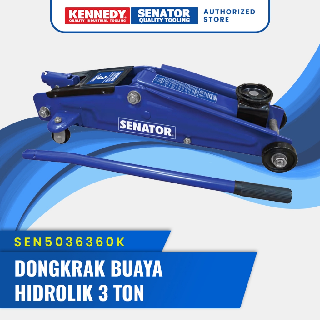 Senator Dongkrak Buaya / Floor Jack / Hidrolik Floor Jack 3 Ton – Baja Kuat, Pegangan Nyaman, Sistem