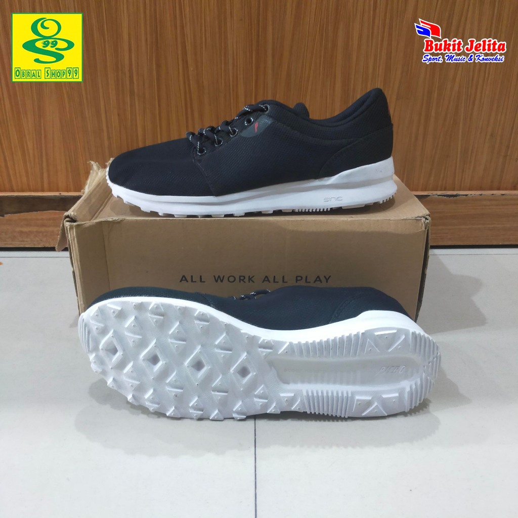 SEPATU LARI PIERO RUSH FULL MESH BLACK ORIGINAL