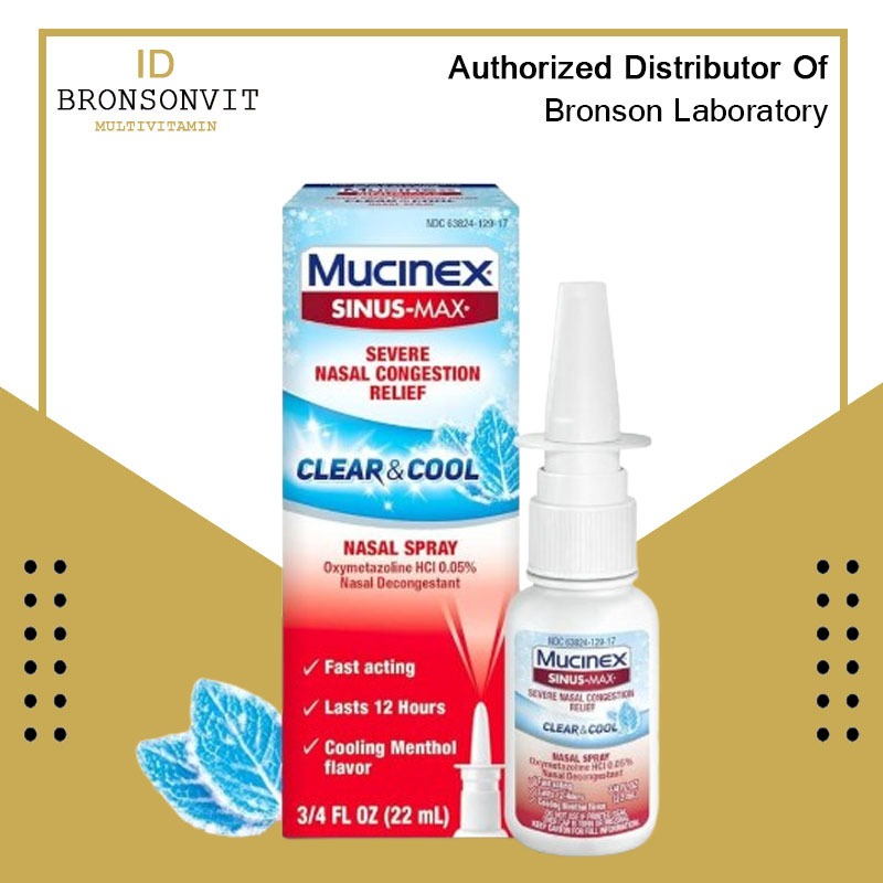 mucinex sinus max swvere nasal congestion relief clear & coop nasal spray 22ml