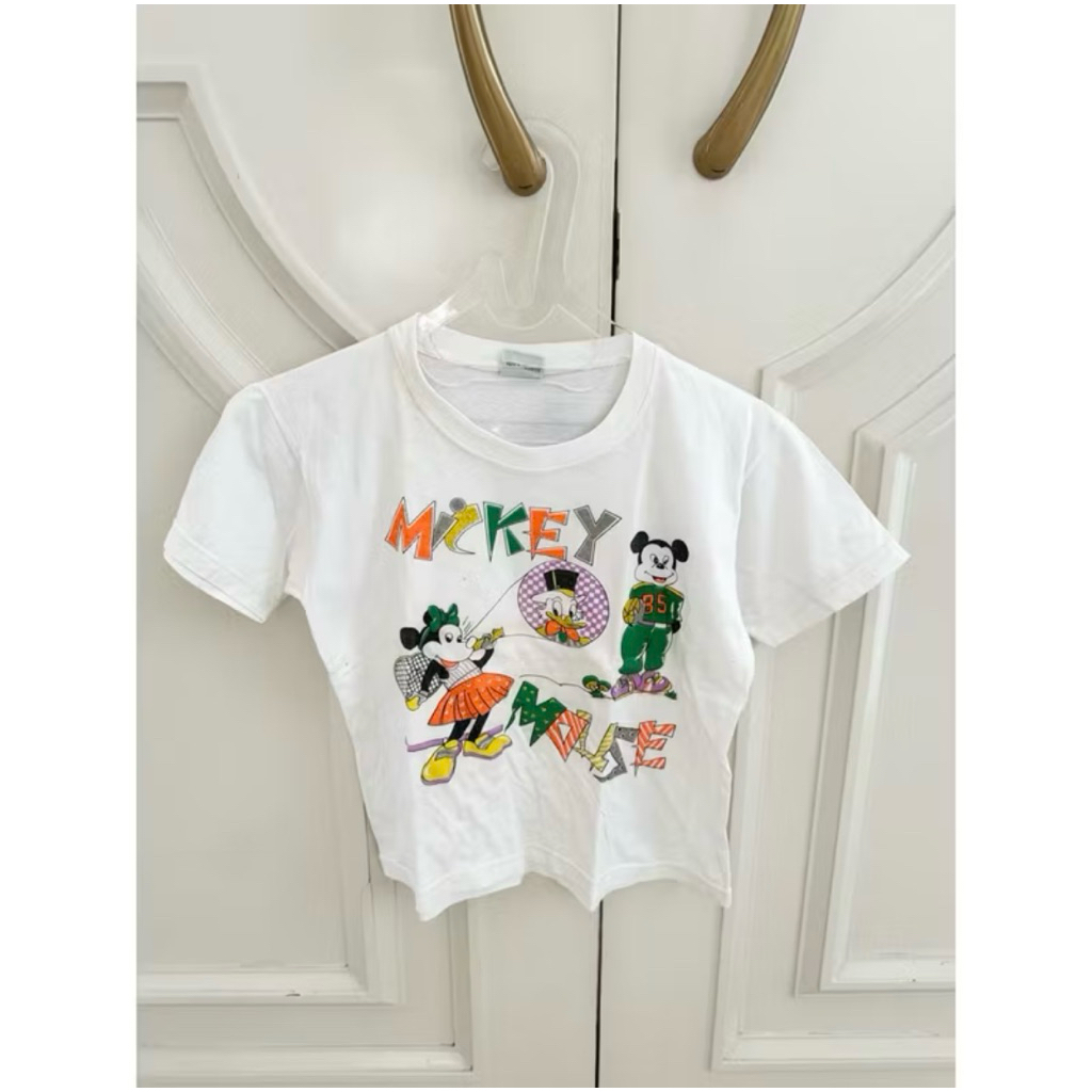 Mickey mouse white tshirt for kids kaos anak putih mickey mouse