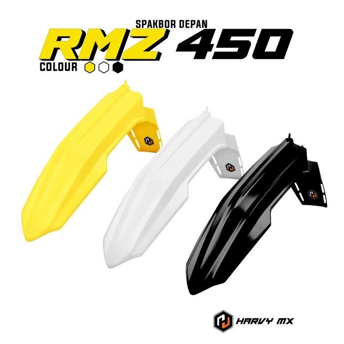 Spakbor Depan Papan Nomor Suzuki RMZ 450 HARVYMX BLACK ORIGINAL