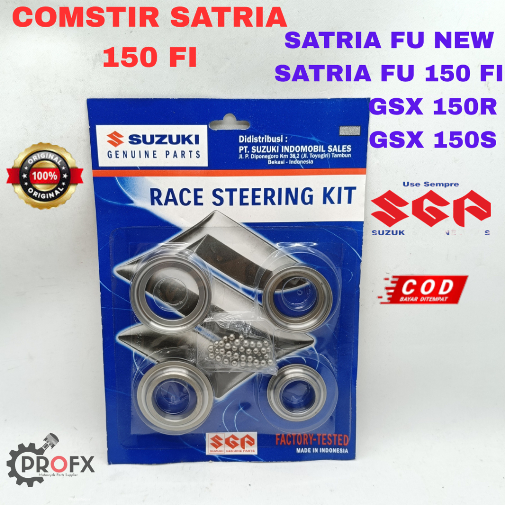 COMSTIR SUZUKI SATRIA 150 FU FI NEW GSX 150R 150S ORI ASLI SGP KOMSTIR BEARING LAHAR MANGKOK STANG