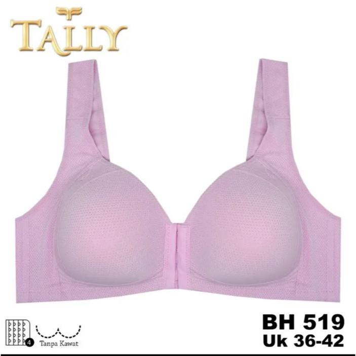 yrka- Syakilasunderwear Bh Bukaan Depan Tally 519 (Cup Besar, Kait Depan, Busa Tipis, Tanpa