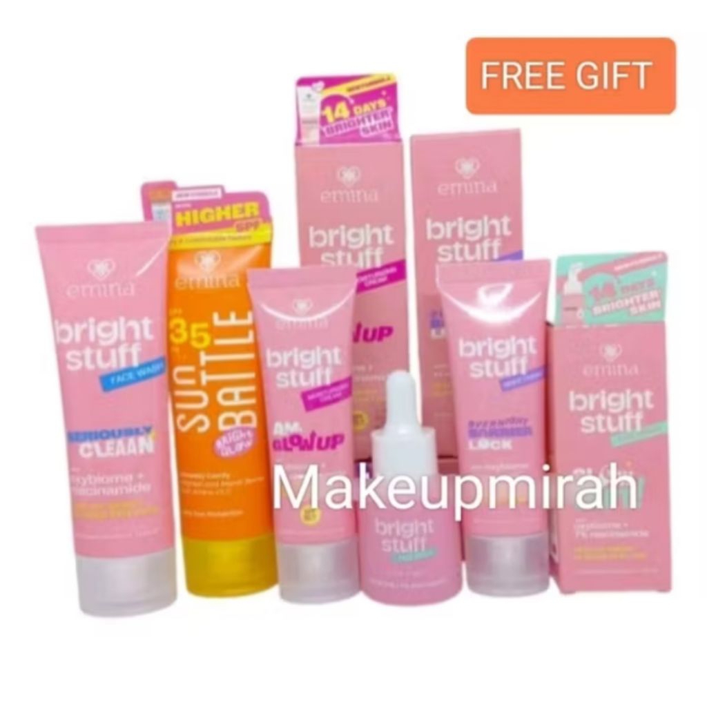 [BISA COD] Paket Emina Skincare Bright stuff | Wajah Cerah Glowing