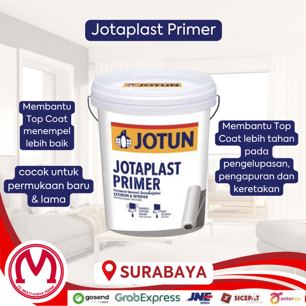 Jotun Jotaplast Cat Primer Dasar untuk dinding Interior Ekonomis