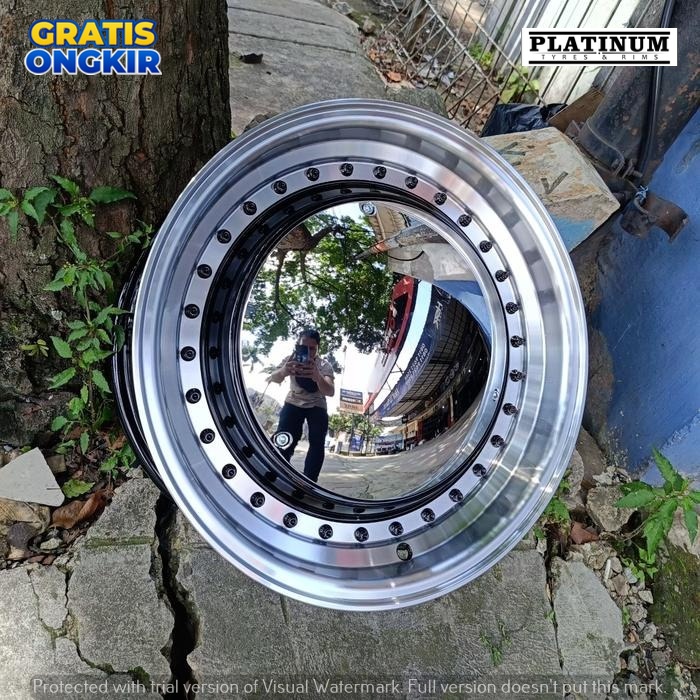Paketan velg hsr mirror R16 plus ban 215 70 R16 yokohama A/T buat mobil terios rush crv dll