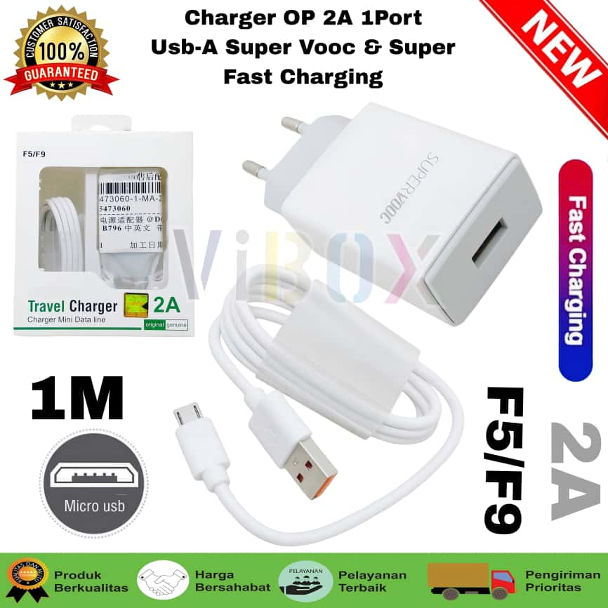 Charger Oppo F5/F9 Fast Charging/Charger Oppo F9 F7 F5 F1s F1plus MICRO & TYPE-C