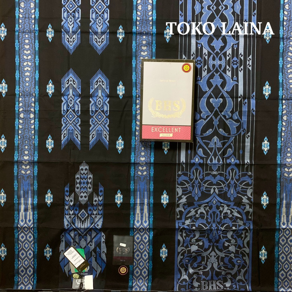 Sarung BHS Excellent Silver Songket Jacquard JGP SKC SKB ORIGINAL