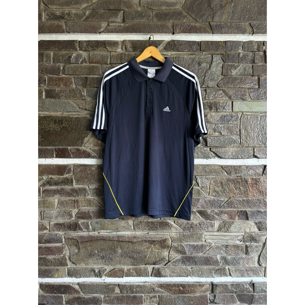 Adidas Clima365 • Polo Shirt Jersey Short Sleeve Vintage Tennis / Padel / Running / Badminton Size L