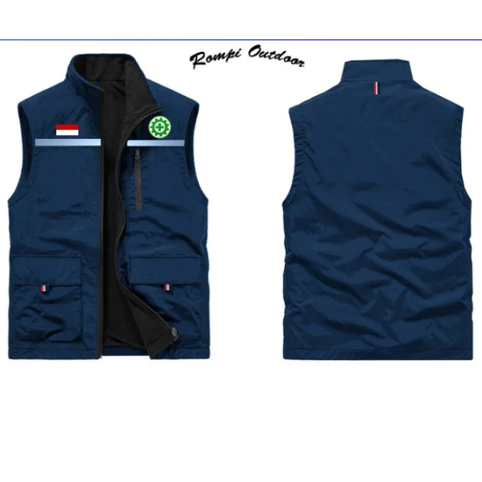 Rompi Outdoor Bahan Taslan | Rompi K3 | Rompi Safety First | Rompi Lapangan | Rompi Kerja