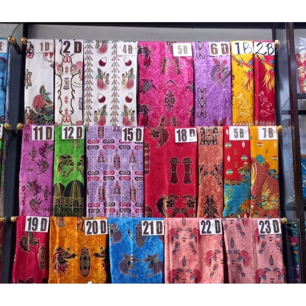 Kain batik Papua asli Meteran Motif Bahan Katun pria wanita Kode D Lanjutan