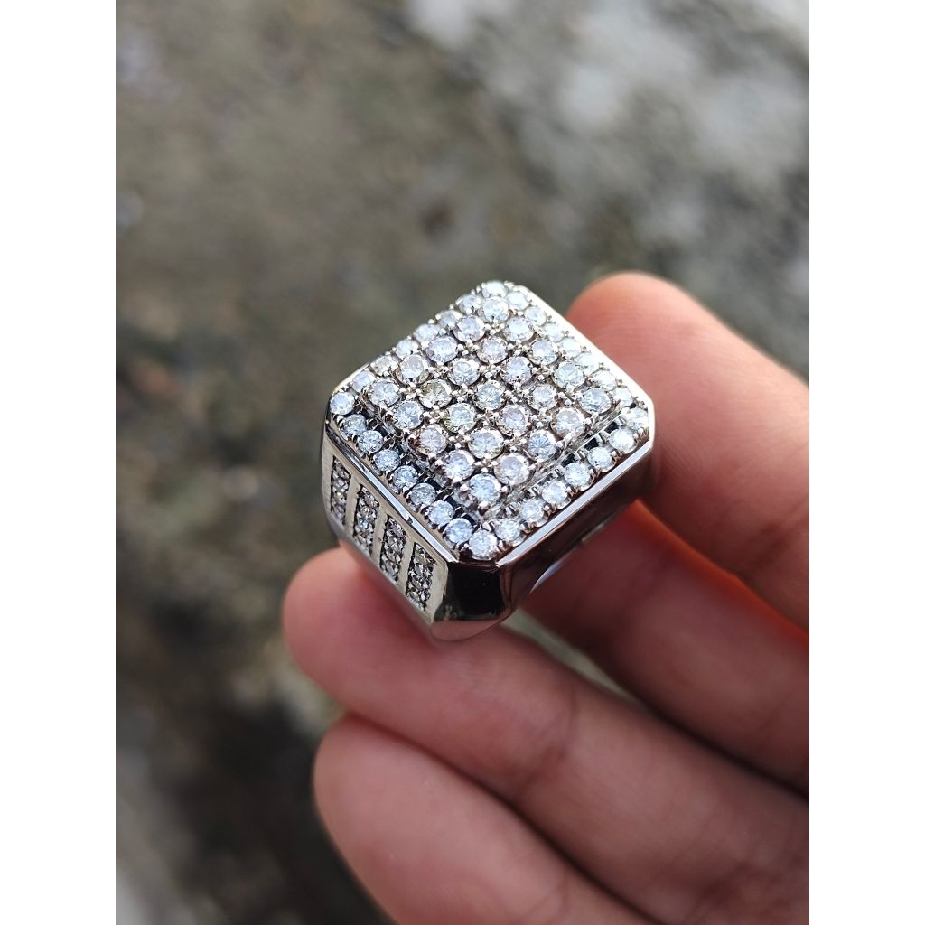 Cincin Berlian Ring Perak Handmade