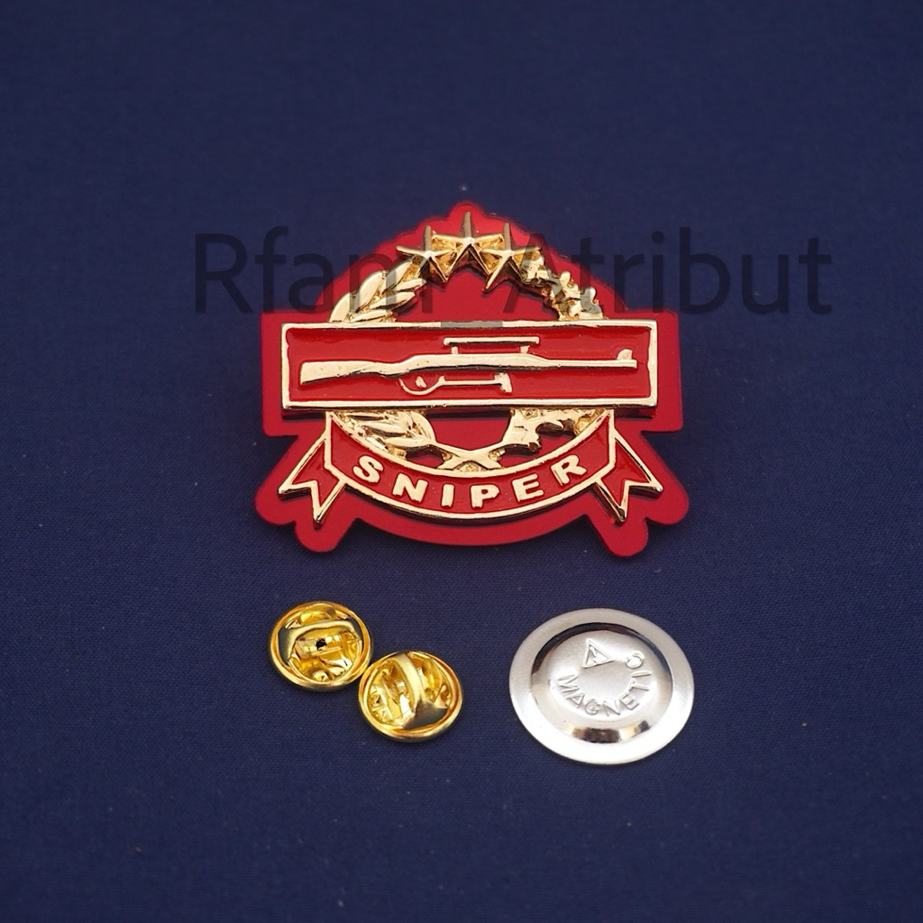 Pin Brevet Brivet Sniper Laras Panjang Polri Premium