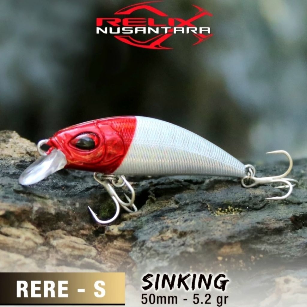 Lure Minnow Relix Nusantara Rere - S Sinking 50mm 5,2gram