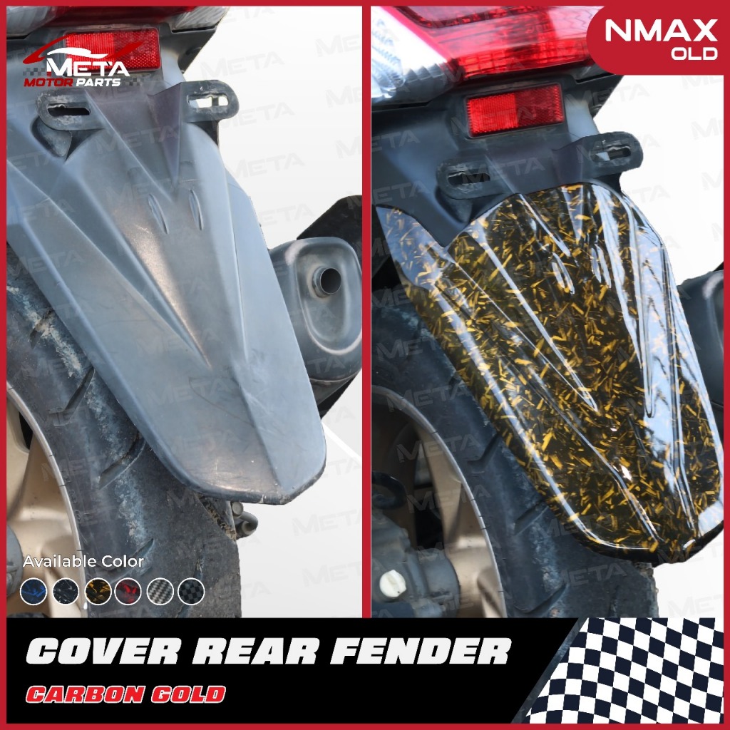 Cover Rear Fender Aksesoris Motor NMAX Old/Lama Model Carbon Bahan ABS