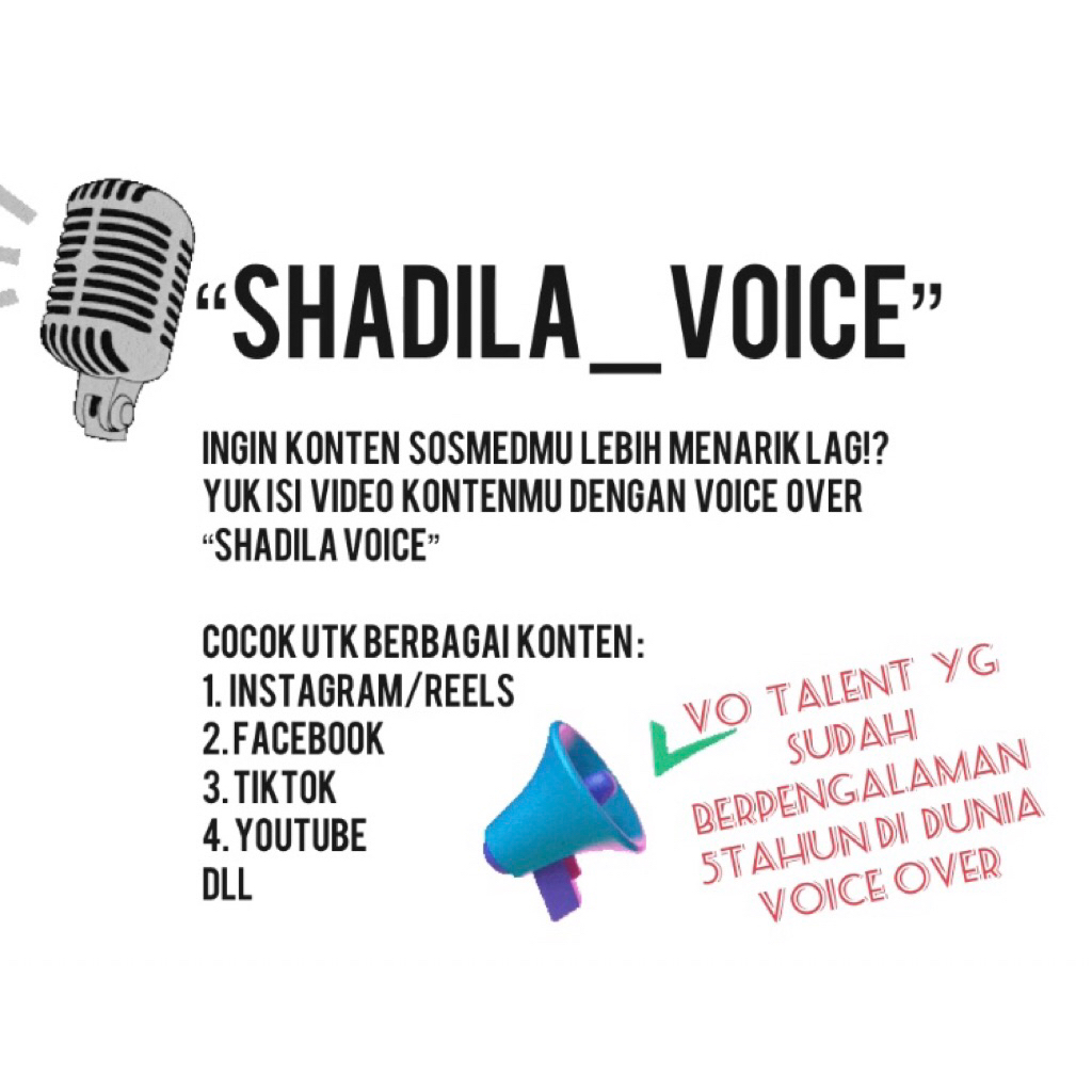 Jasa Isi Suara (Voice Over) Konten