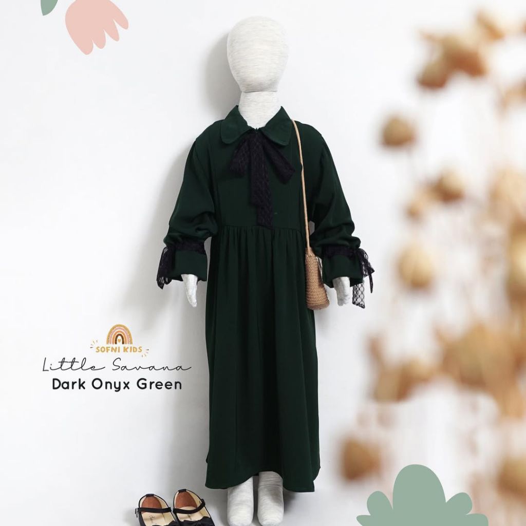 Gamis Kids Savana set Khimar by Sofni