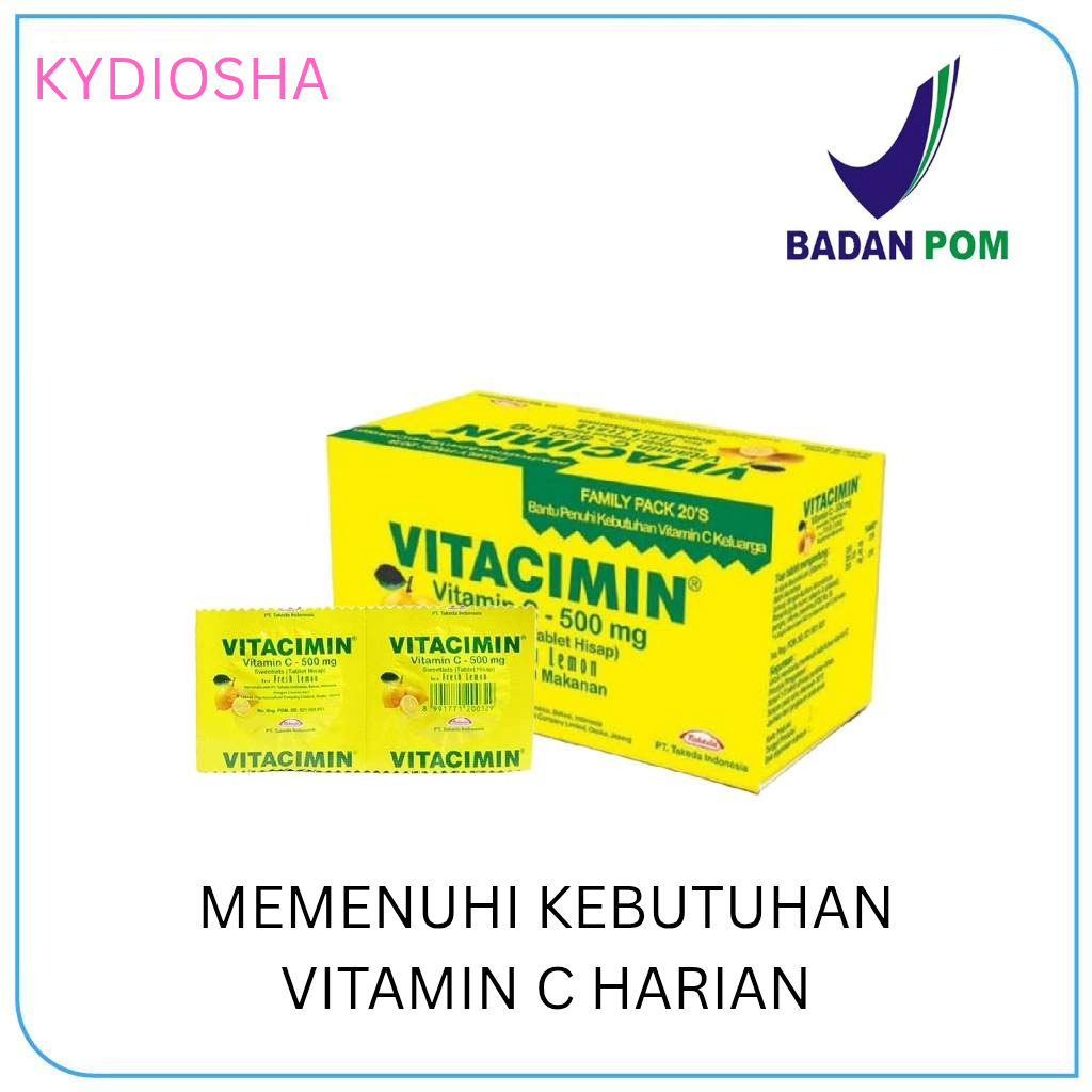 Vitamin C500mg Vitacimin 1 box isi 20 tablet
