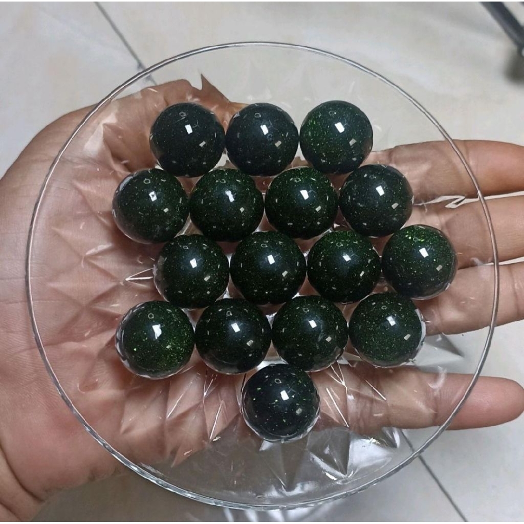 natural batu akik pasir intan green pasir intan sphere 20mm batu akik green pasir intan natural