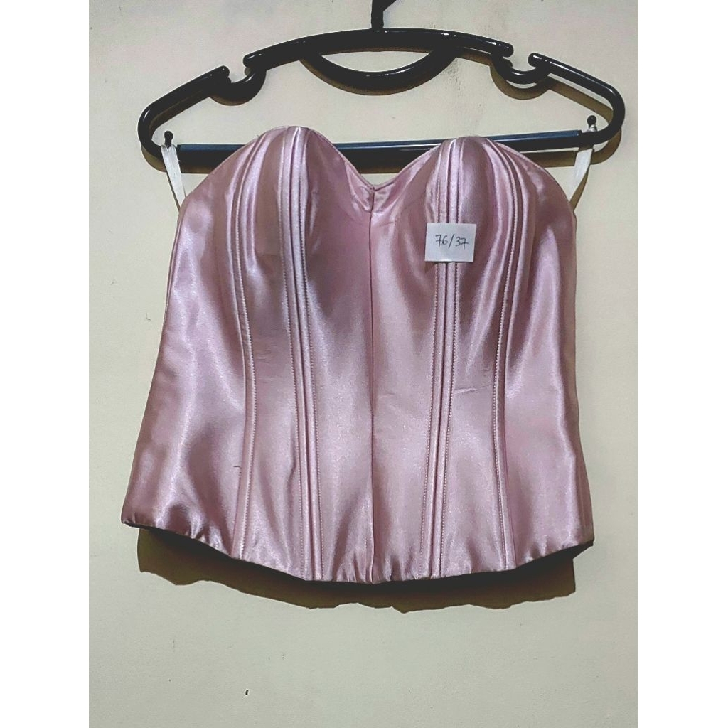 Bustier kebaya wanita ungu muda