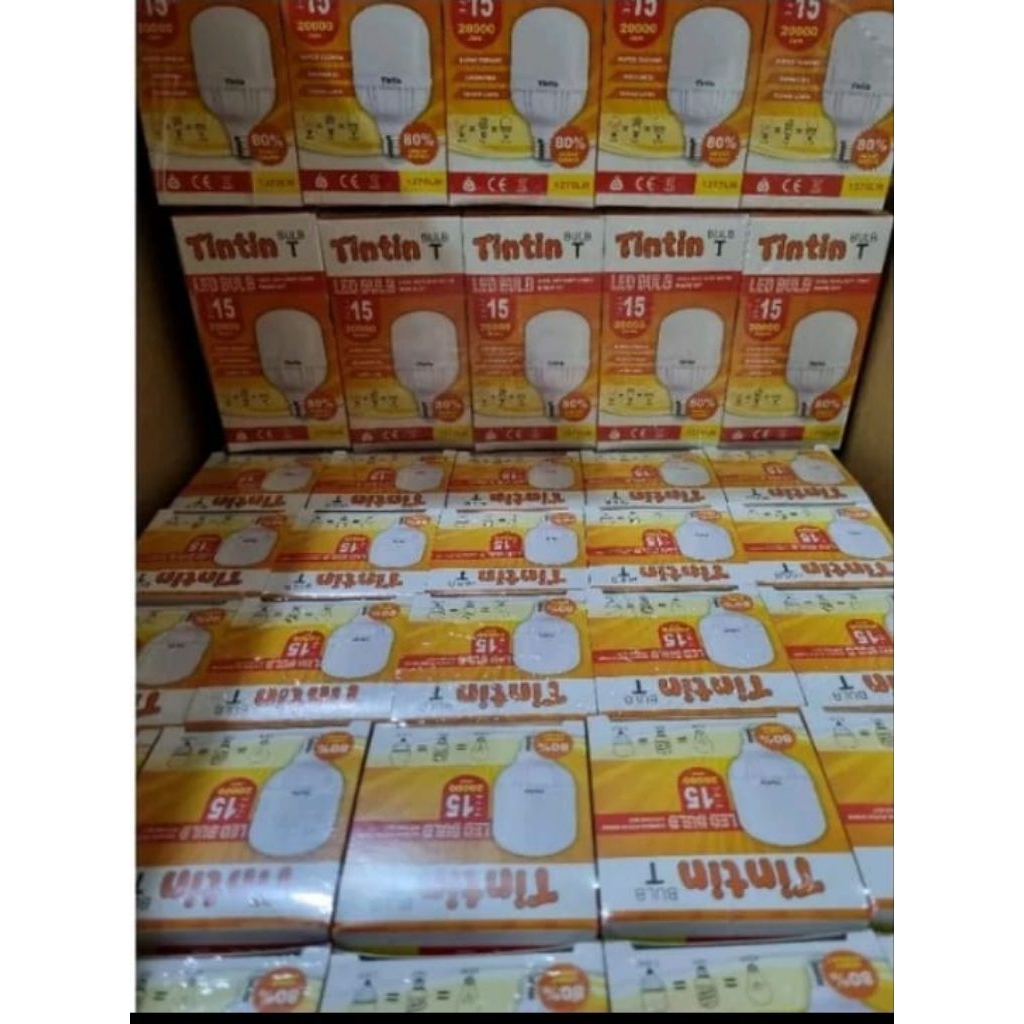 paket 10pc lampu led tintin 15w/ lampu murah tintin 15w