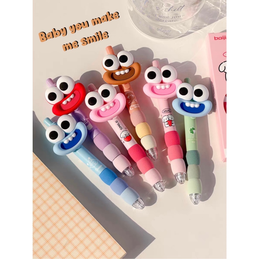Pulpen Gel Karakter Lucu Pulpen Smile Pulpen Aesthetic