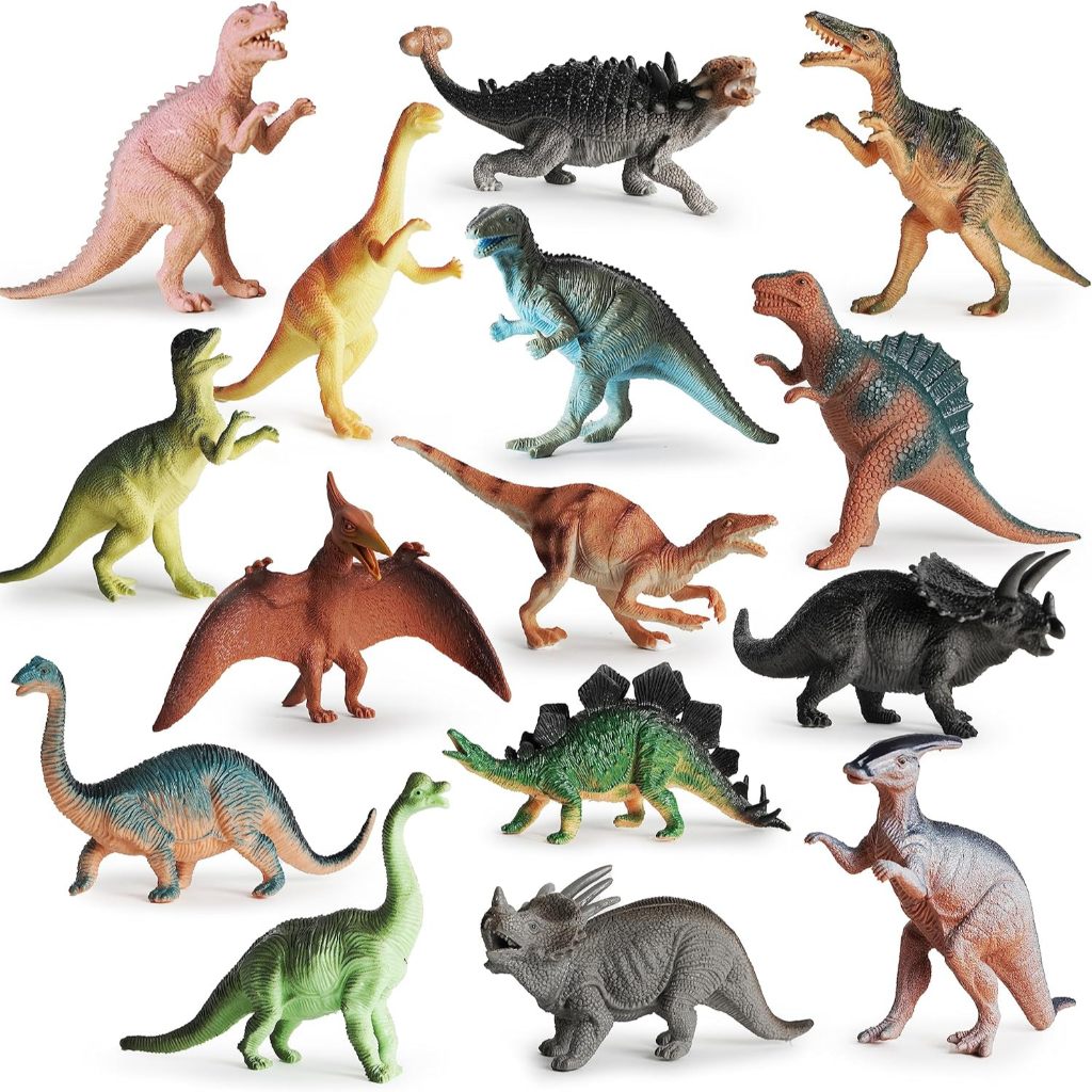 BOLEY Monster (15-Pack) Large 7" Toy Dinosaurs Set