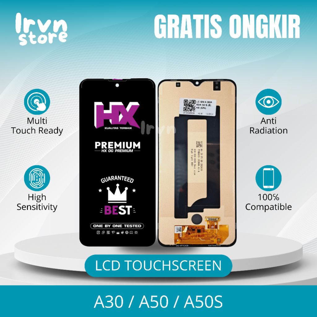 LCD FINGERPRINT ON SAMSUNG A30 / A50 / A50S FULLSET TOUCHSCREEN