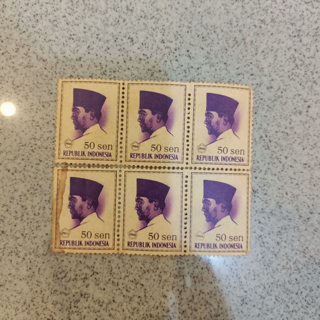 Perangko Indonesia used Presiden Sukarno Soekarno 50 sen