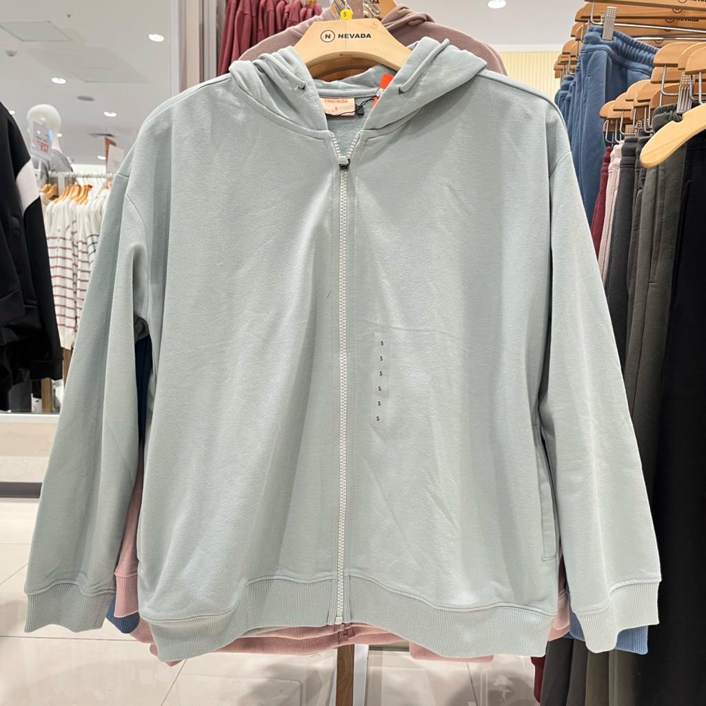 jaket nevada hoodie zipper wanita