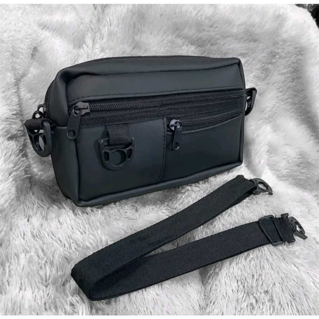 Handbag pria casual trendy bahan kulit sintetis - tas selempang pria dan wanita multifungsi terlaris