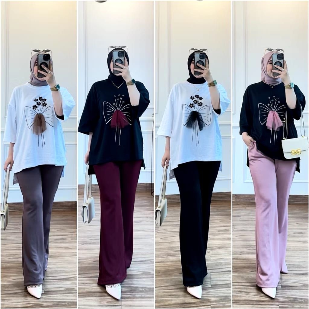 One Set Combed 3D,Set Kaos Oversize